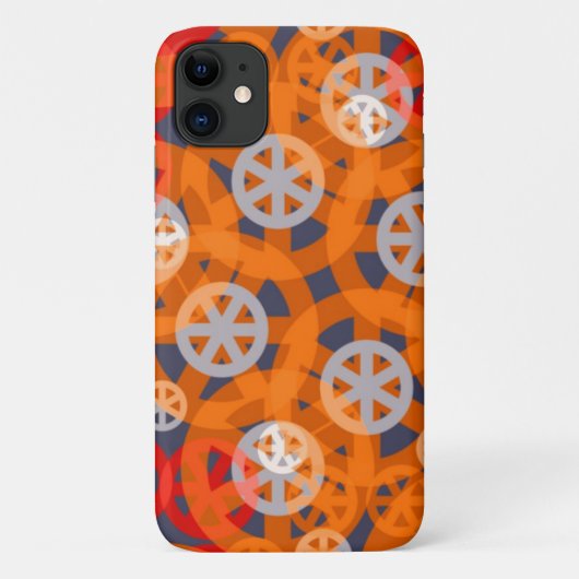 Oranje Abstract wielpatroon Case-Mate iPhone Case (Achterkant)