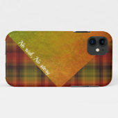 Oranje abstracte iPhone Case (Achterkant (horizontaal))