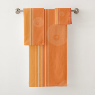 Oranje Abstracte streep Bad Handdoek