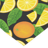 Oranje achtergrond korte tafelloper (Hoek)