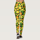 Oranje achtergrond leggings (Achterkant)