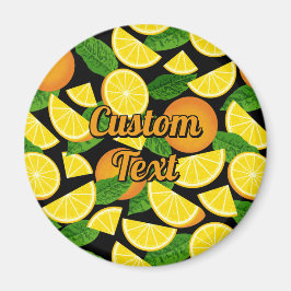 Oranje achtergrond magneet