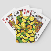 Oranje achtergrond pokerkaarten (Achterkant)