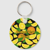 Oranje achtergrond sleutelhanger (Voorkant)