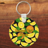 Oranje achtergrond sleutelhanger (Achterkant)