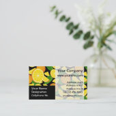 Oranje achtergrond visitekaartje (Staand voorkant)