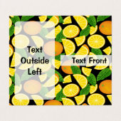 Oranje achtergrond visitekaartjes (Buitenkant ongevouwen)