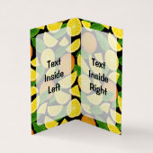 Oranje achtergrond visitekaartjes (Binnen)