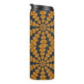 Oranje-Afrikaanse Daisy Thermal Tumbler Thermosbeker (Geroteerd rechts)
