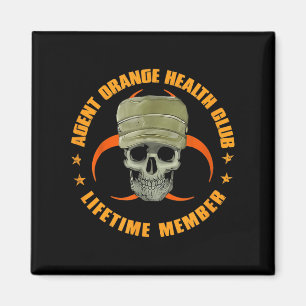 Oranje Agent Health Club Levenslang Lid Vietnam V Magneet