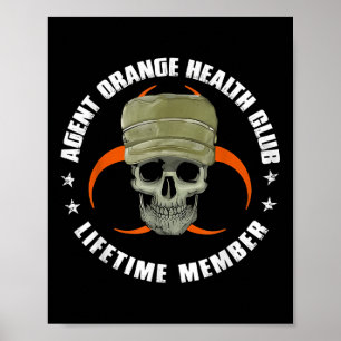 Oranje Agent Health Club Levenslang Lid Vietnam V Poster