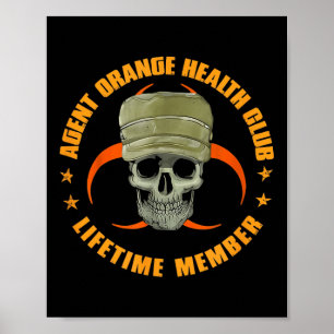 Oranje Agent Health Club Levenslang Lid Vietnam V Poster