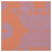 Oranje Amoba Monster Fabric Stof (Close Up)