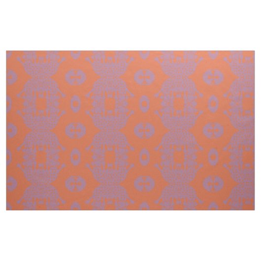 Oranje Amoba Monster Fabric Stof (Fat Quarter)