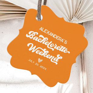 Oranje Aperol spritz Bachelorette Bedankjes Labels