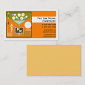 Oranje apotheker eenvoudige visitekaartjes (Voorkant / Achterkant)