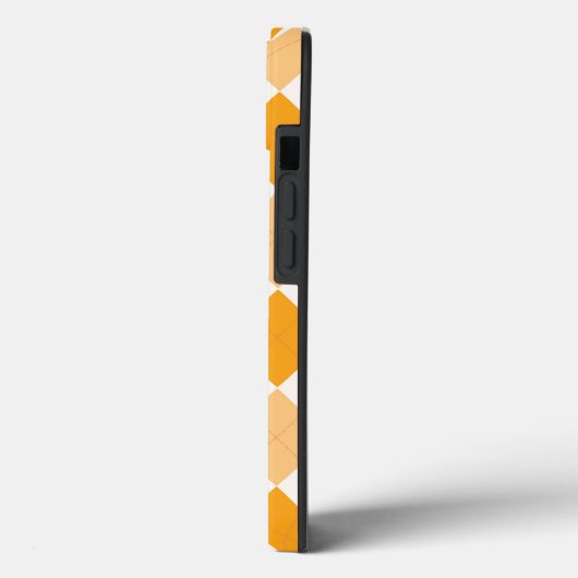 Oranje Argyle Case-Mate iPhone Case (Achterkant / Links)