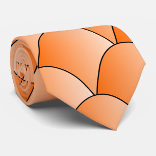 Oranje Art Deco Design Stropdas