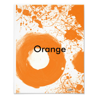 Oranje Art Print Foto Afdruk