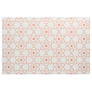Oranje Atom Symbool Stof