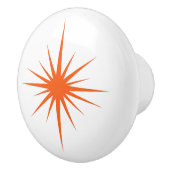 Oranje atoomstartstijl middeneeuwen keramische knop (Rechts)