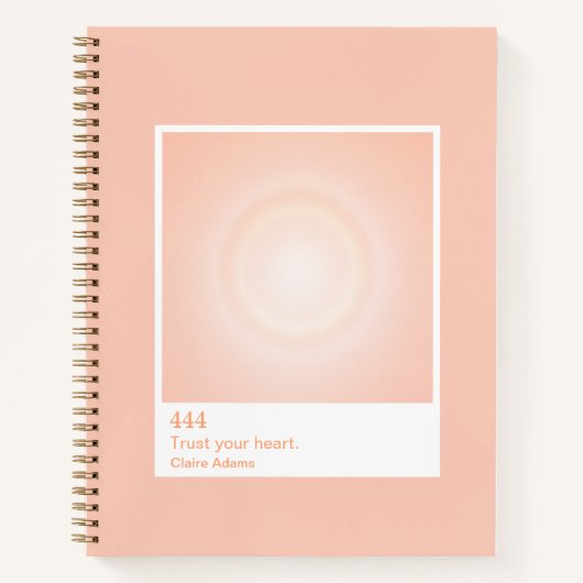 Oranje Aura Swatch Engelcijfer Notitieboek (Voorkant)
