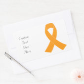 Oranje Awareness Lint - Leukemie, MS Rechthoekige Sticker (Envelop)