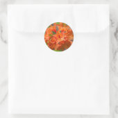 Oranje Azalea Flowers Ronde Sticker (Tas)