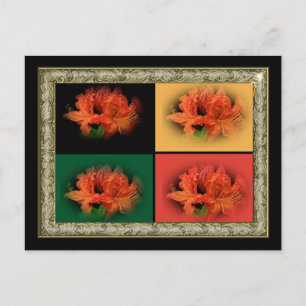 Oranje Azaleas Briefkaart