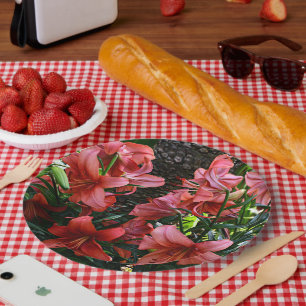 Oranje Aziatische galgen Papieren Bordje