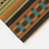 ORANJE Aztec-afdrukken Fleece Deken (Hoek)