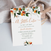 oranje baby shower van citrusvruchten