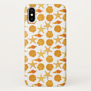Oranje balkpatroon iPhone x hoesje
