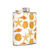 Oranje balkpatroon heupfles (Rechts)