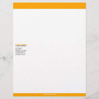 Oranje Bars Letterhead Custom Briefhoofd