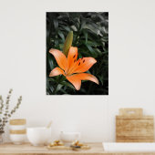 Oranje barst poster (Keuken)