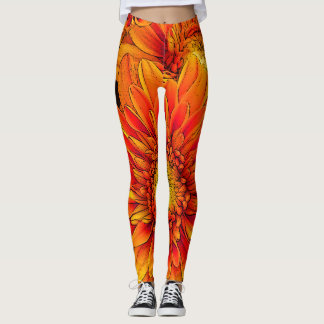 Oranje barst Yoga Pants/Leggings Leggings