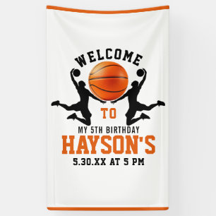 oranje basketbaljongen 5e verjaardagsfeestje spandoek