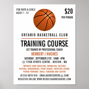 Oranje Basketball, Basketball training Poster