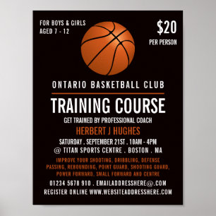 Oranje Basketball, Basketball training Poster