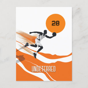 Oranje Basketball Briefkaart