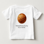 Oranje Basketball Serious Dribbler Logo, (Achterkant)