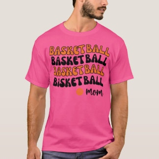 Oranje basketbalmoeder t-shirt
