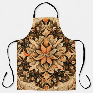 Oranje beige bruine decoratie esthetische achtergr schort