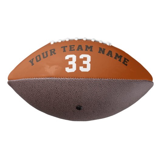 Oranje Beige Player Name Number Team American Football (Gedraaid 270)