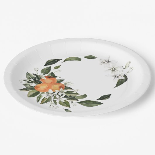 Oranje belangrijkste knijppapier Borden Papieren Bordje (Gekanteld)