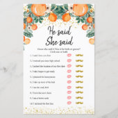 Oranje belangrijkste squeeze hij zei dat zij zei s (Voorkant)