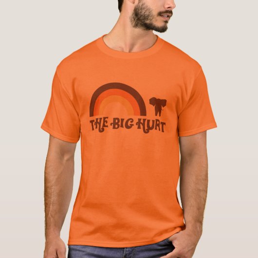 Oranje Big Hurt Rainbow T-Shirt (Voorkant)