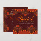 Oranje bijzondere uitvindingen kaart (Voorkant / Achterkant)