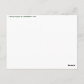 Oranje blaasbloem Briefkaarten (Achterkant)